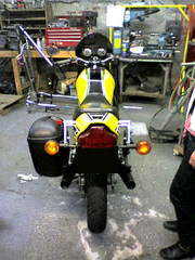 Picture: Back view of the RZ350 in the shop